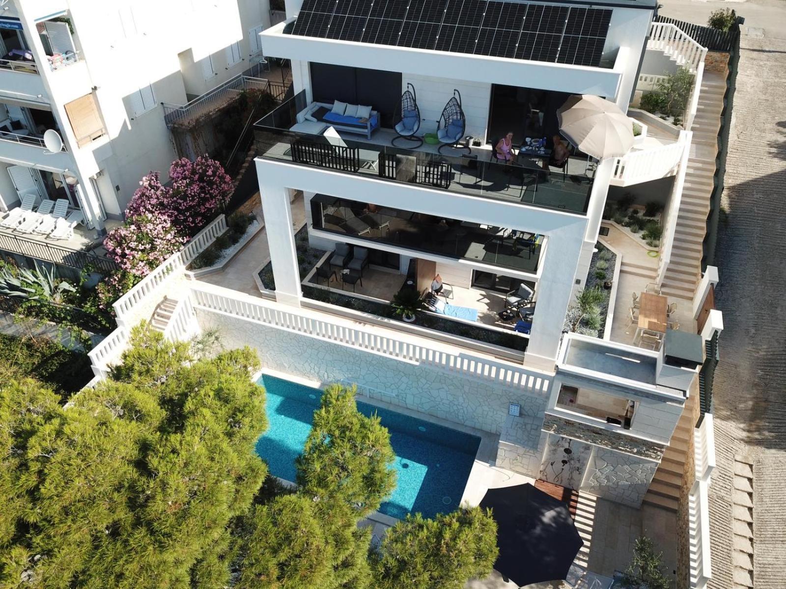 Luxury Beachfront Villa Carlisa Čiovo Exteriér fotografie