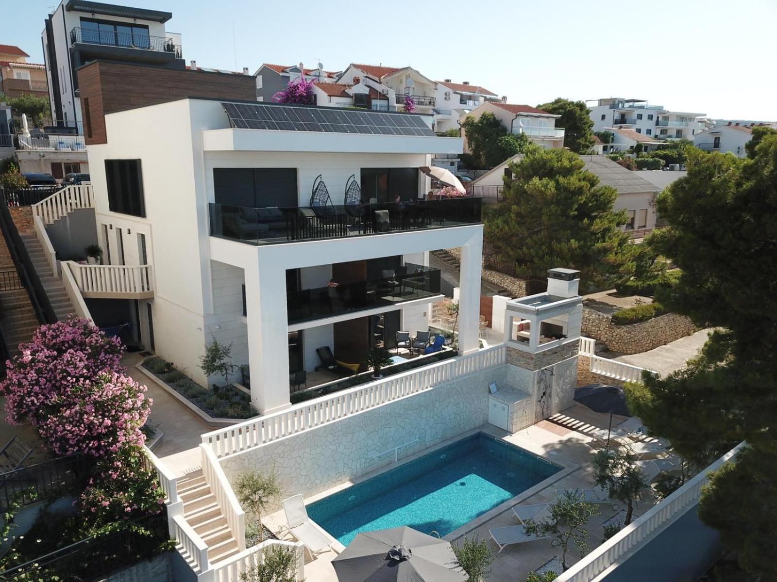 Luxury Beachfront Villa Carlisa Čiovo Exteriér fotografie